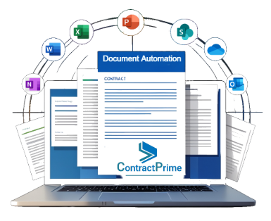 ContractPrime interface integrated within SharePoint