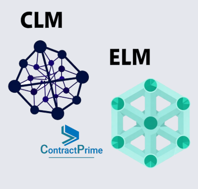 Comparison chart of Contract Lifecycle Management versus Enterprise Legal Management.