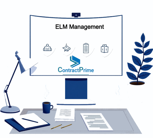 Legal team collaborating using corporate legal department tools and software.